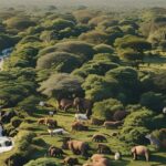 Pemandangan lingkungan alam yang subur menunjukkan interaksi antara komponen biotik dan abiotik, Apa Sajakah Interaksi yang Terjadi dalam Lingkungan Alam