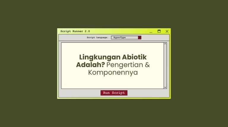 lingkungan abiotik adalah