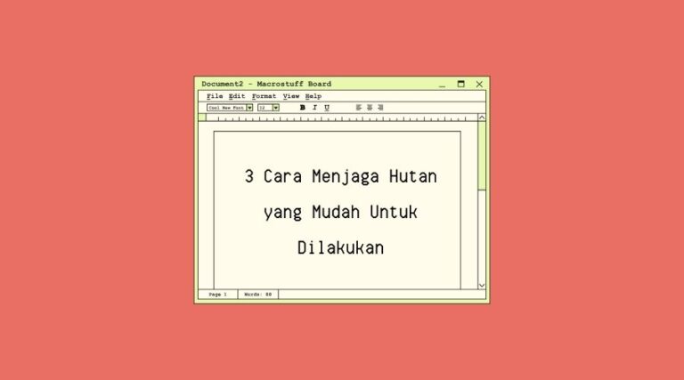 cara menjaga hutan