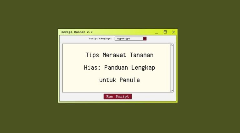 tips merawat tanaman hias