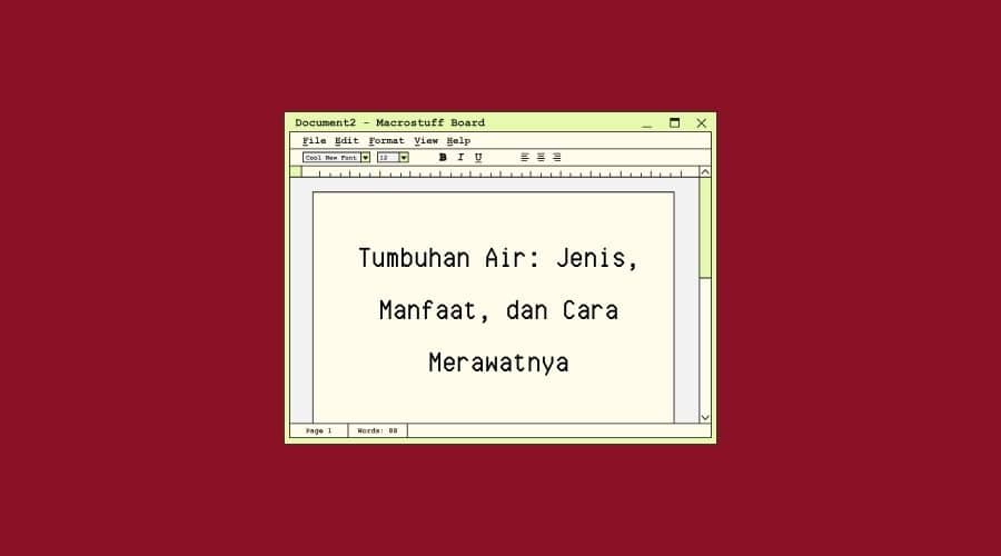 tumbuhan air