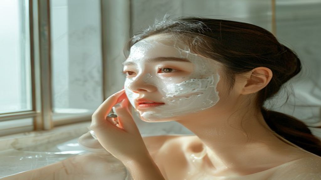 Diagram showing spicules in Korean skincare products and how they help clear pores